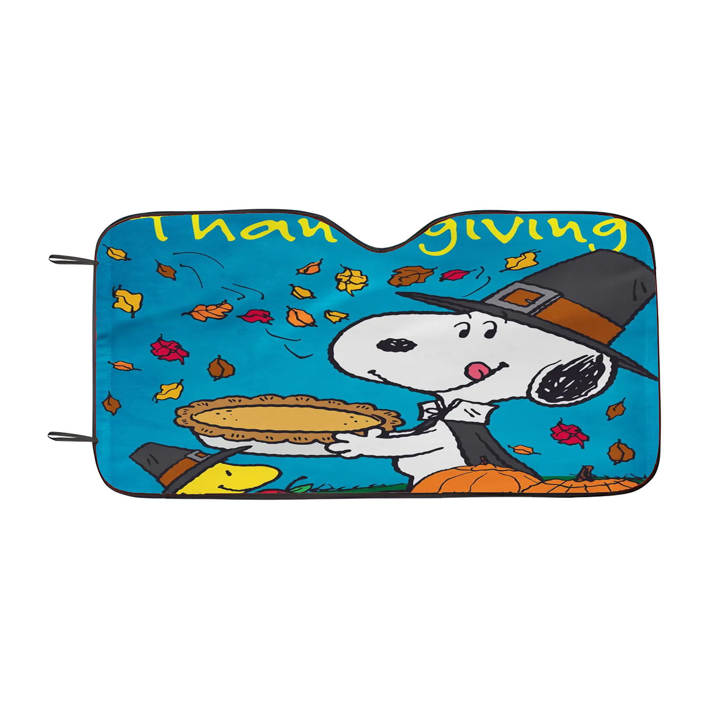 Happy Thanksgiving Snoopy Car Windshield Sunshade