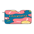 Happy Yellow Smiling Flowers Car Windshield Sunshade