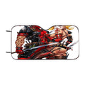 Harley Quinn And Deadpool Car Windshield Sunshade