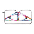 Harry Potter Deathly Hallows Symbol Floral Car Windshield Sunshade