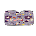 Harry Potter Purple Pattern Car Windshield Sunshade