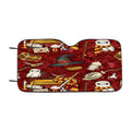Harry Potter Red Pattern Wallpapers Car Windshield Sunshade