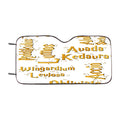 Harry Potter Spells Collage Pattern Car Windshield Sunshade
