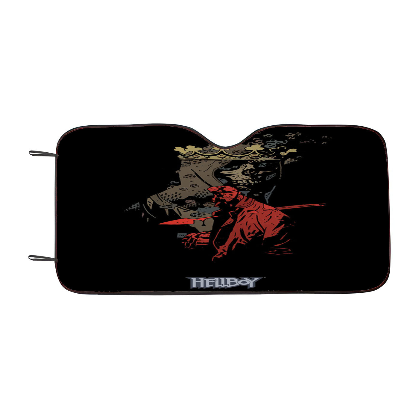 Hellboy Artwork Skull Throne Car Windshield Sunshade