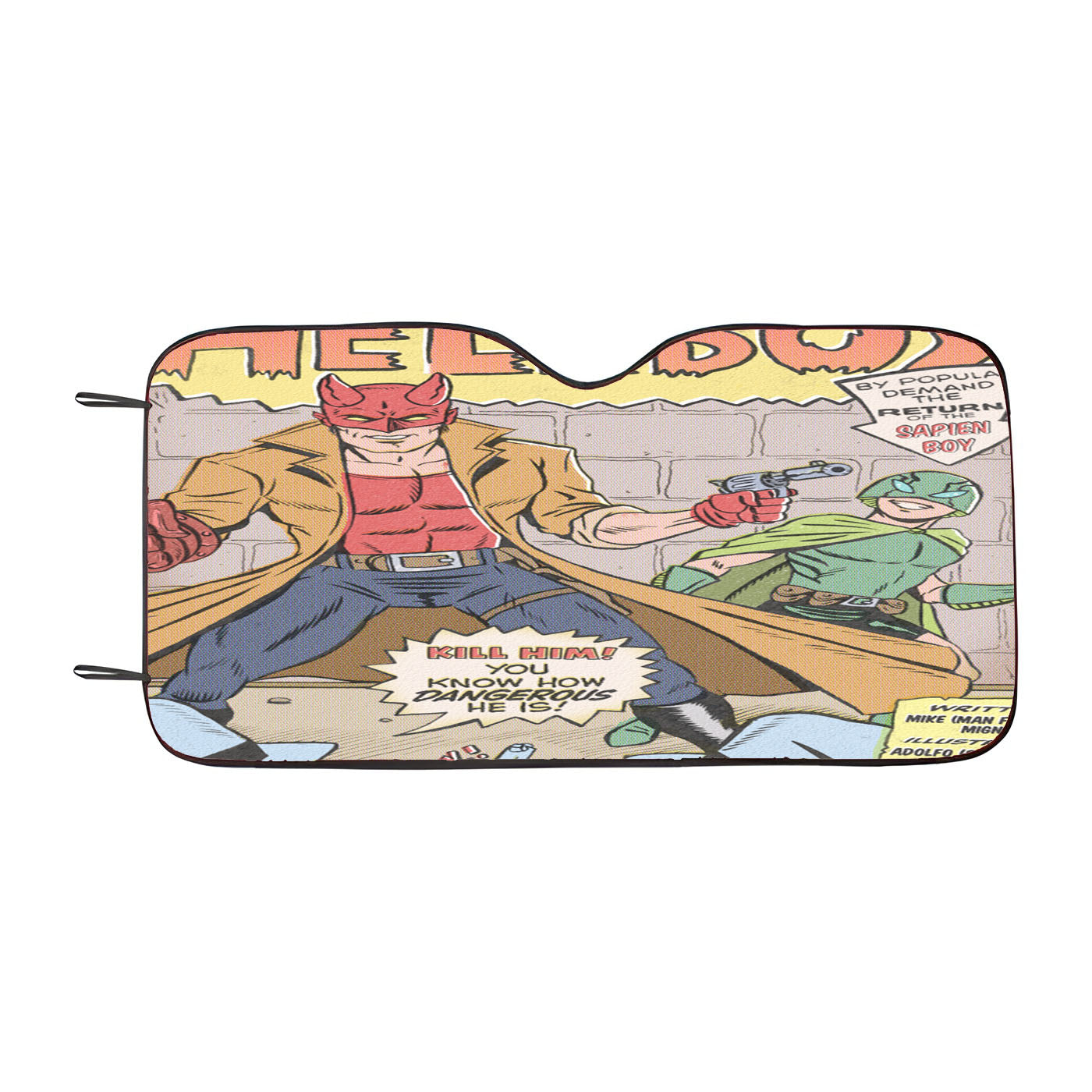 Hellboy Detective Car Windshield Sunshade