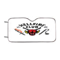 Hellfire Logo - White Car Windshield Sunshade