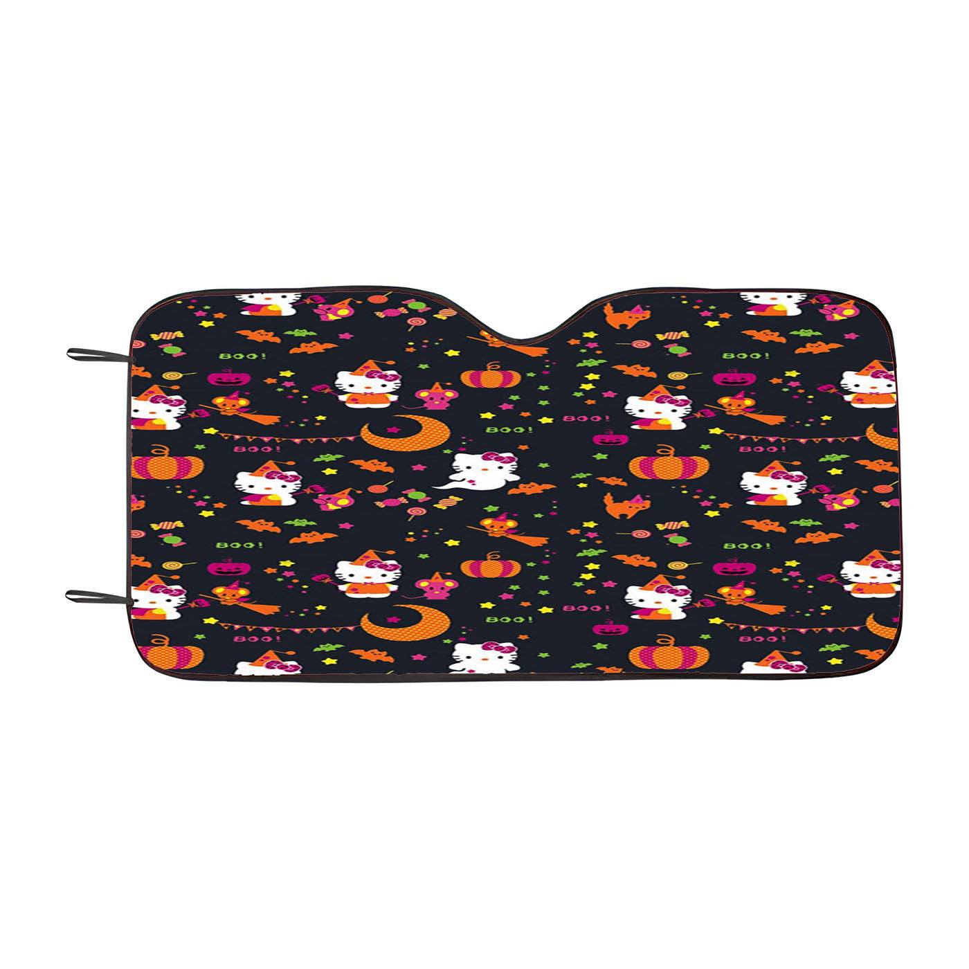 Hello Kitty Halloween Pattern Car Windshield Sunshade