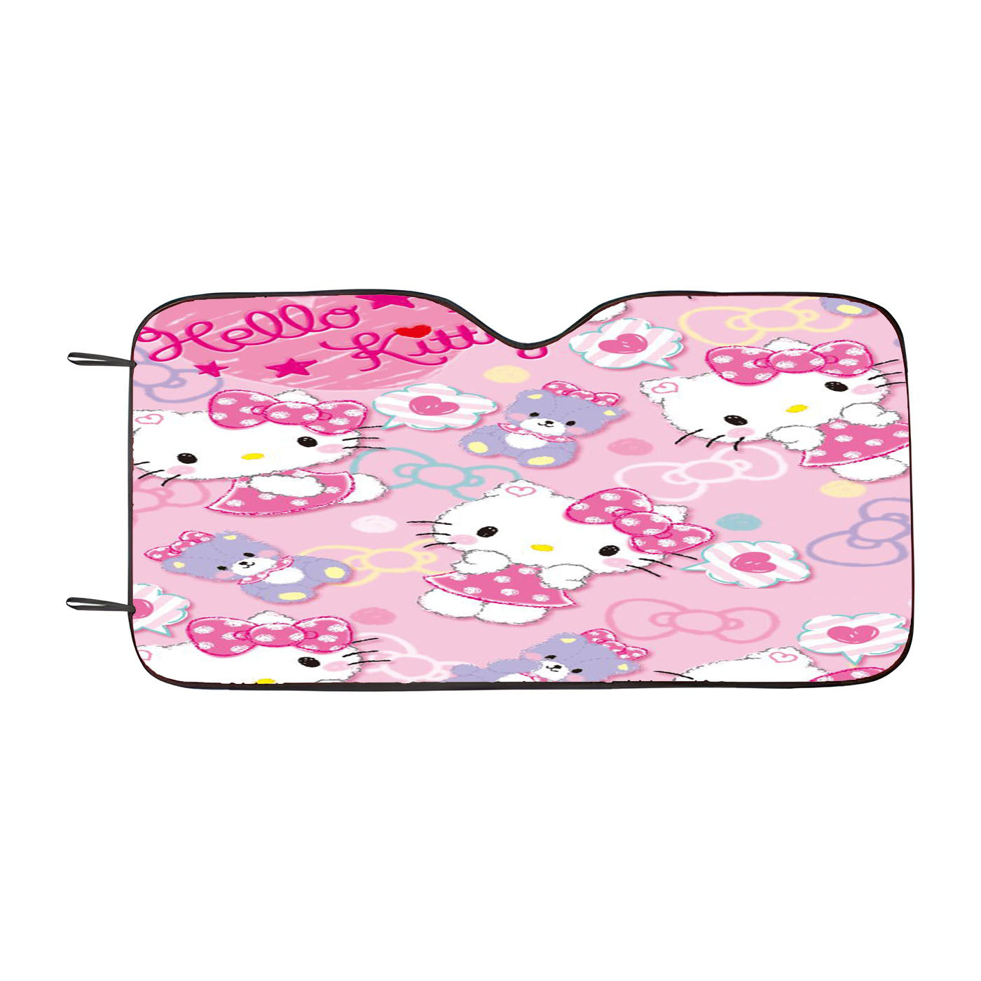 Hello Kitty Pattern Cut Cute Car Windshield Sunshade
