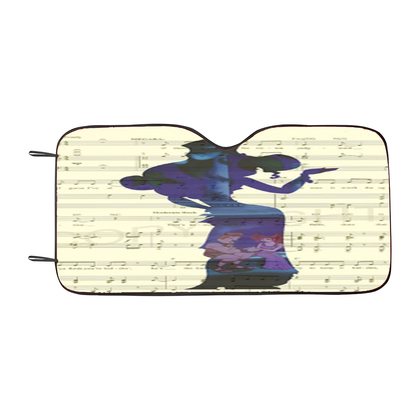 Hercules On The Sheet Music For The Song Art Car Windshield Sunshade