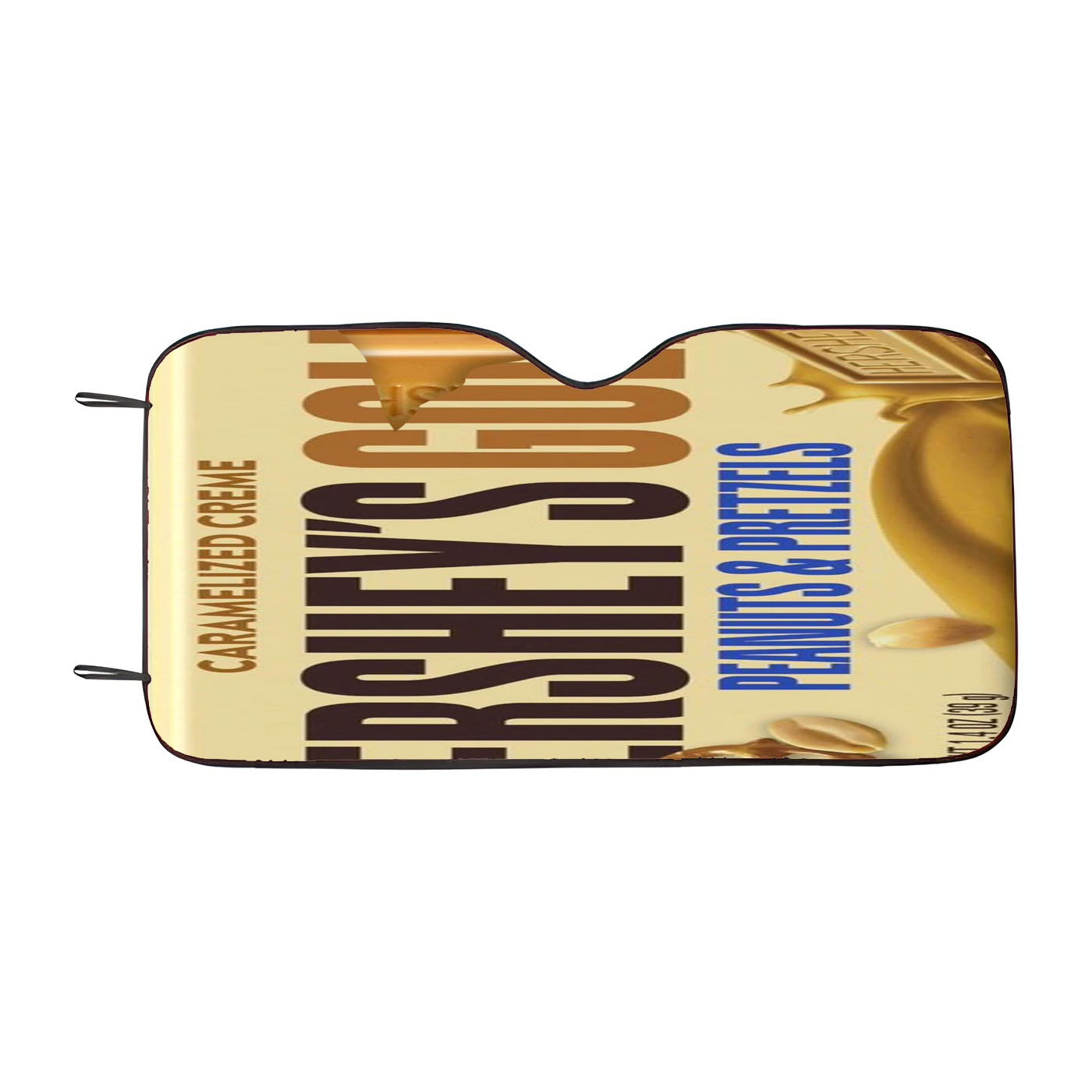 Hershey Gold Peanuts Pretzels Chocolate Candy Bar Car Windshield Sunshade