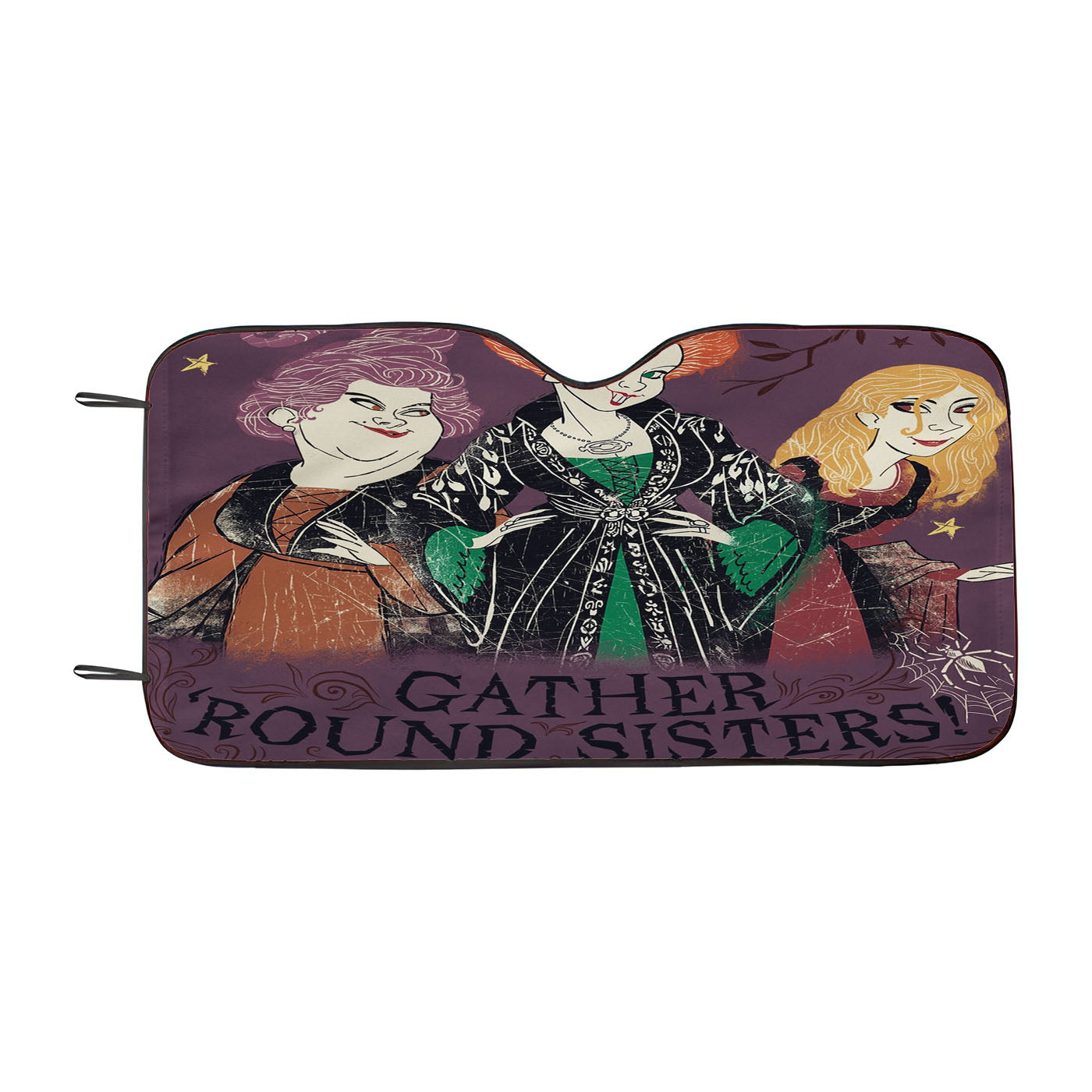 Hocus Pocus Gather Round Sisters Car Windshield Sunshade