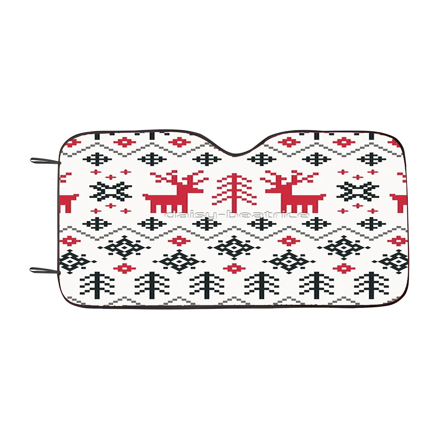 Holiday Sweater Pattern Car Windshield Sunshade