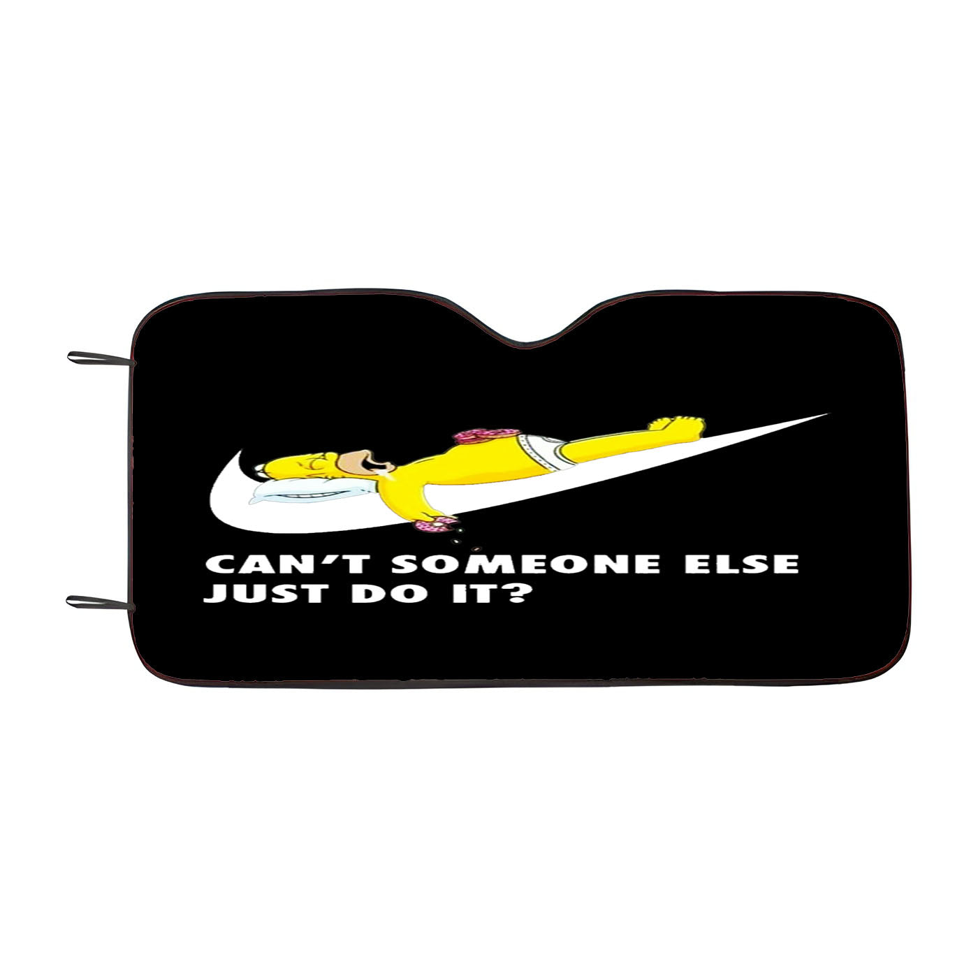 Homer Simpson Nike Black Car Windshield Sunshade