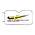 Homer Simpson Nike White Car Windshield Sunshade