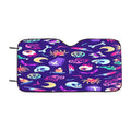 Horroriffic Halloween Pattern Car Windshield Sunshade