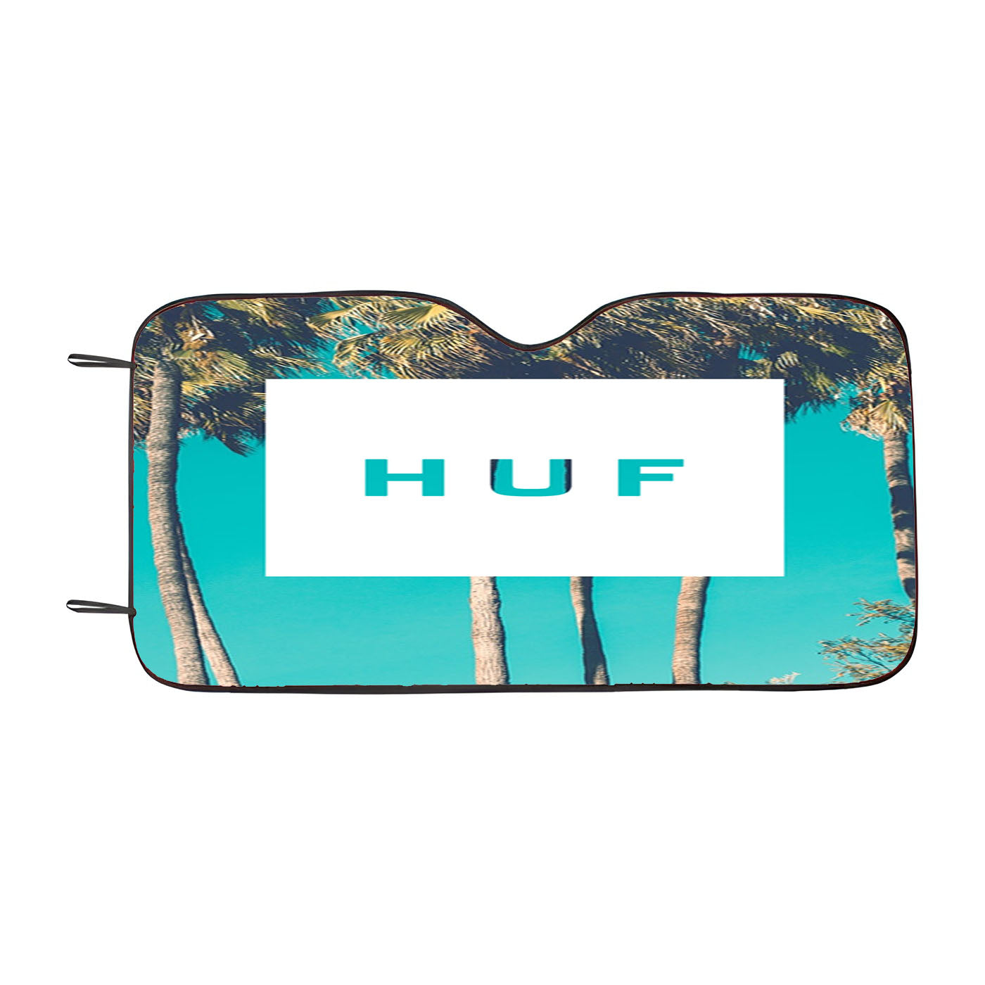 Huf Palm Art Poster Car Windshield Sunshade