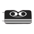 Hurley Black White Stripe Logo Car Windshield Sunshade