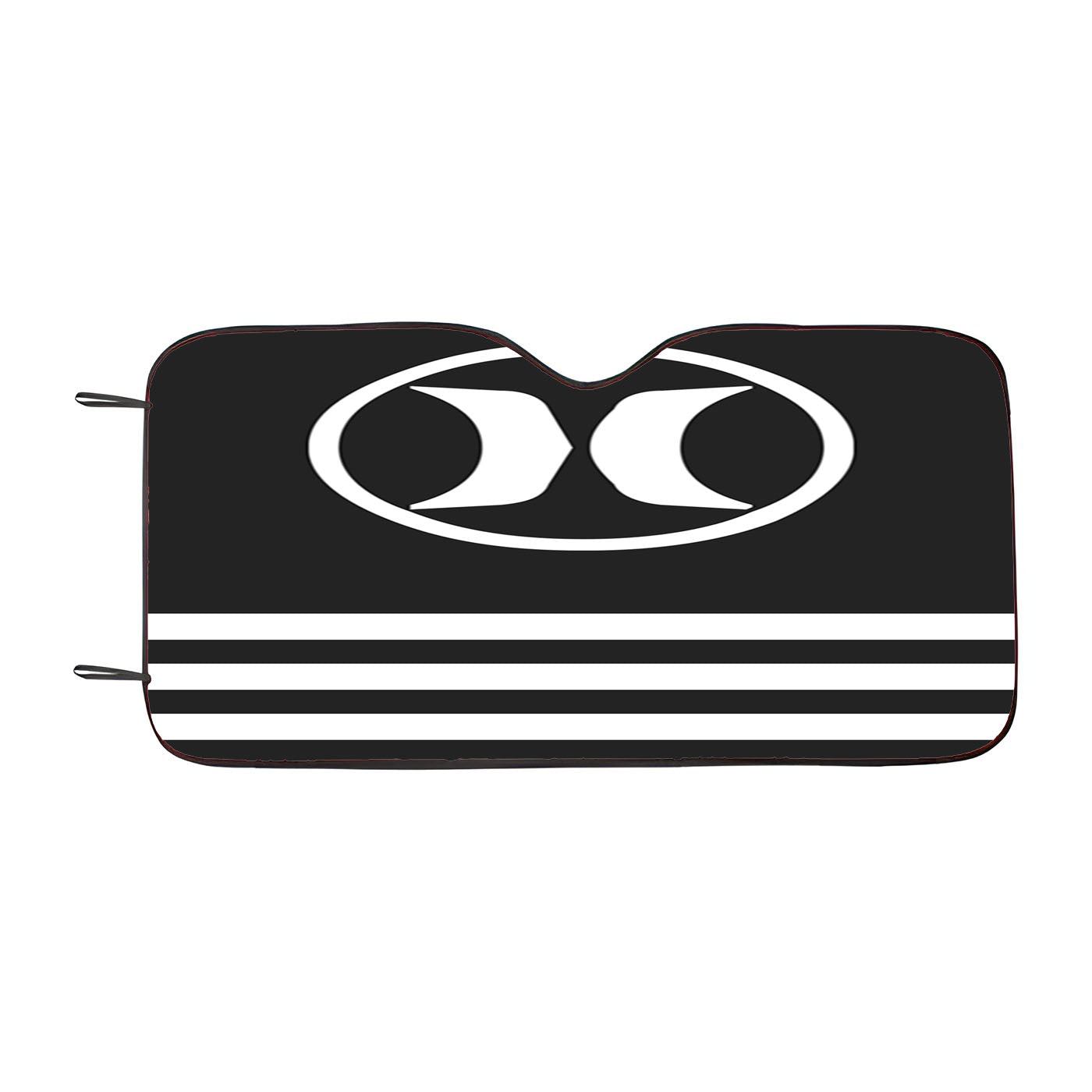 Hurley Black White Stripe Logo Car Windshield Sunshade