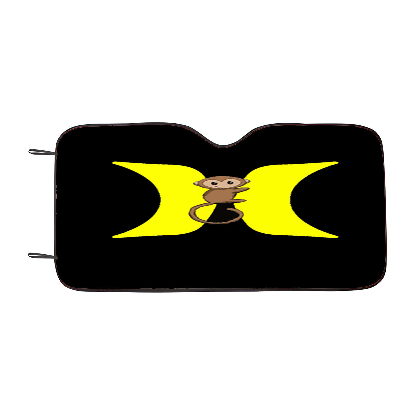 Hurley Yellow Logo With Monkey Car Windshield Sunshade
