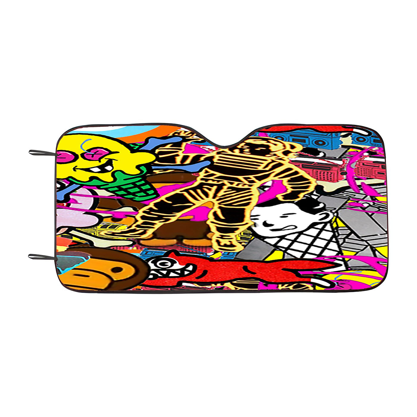 Hype Patch Pattern Car Windshield Sunshade