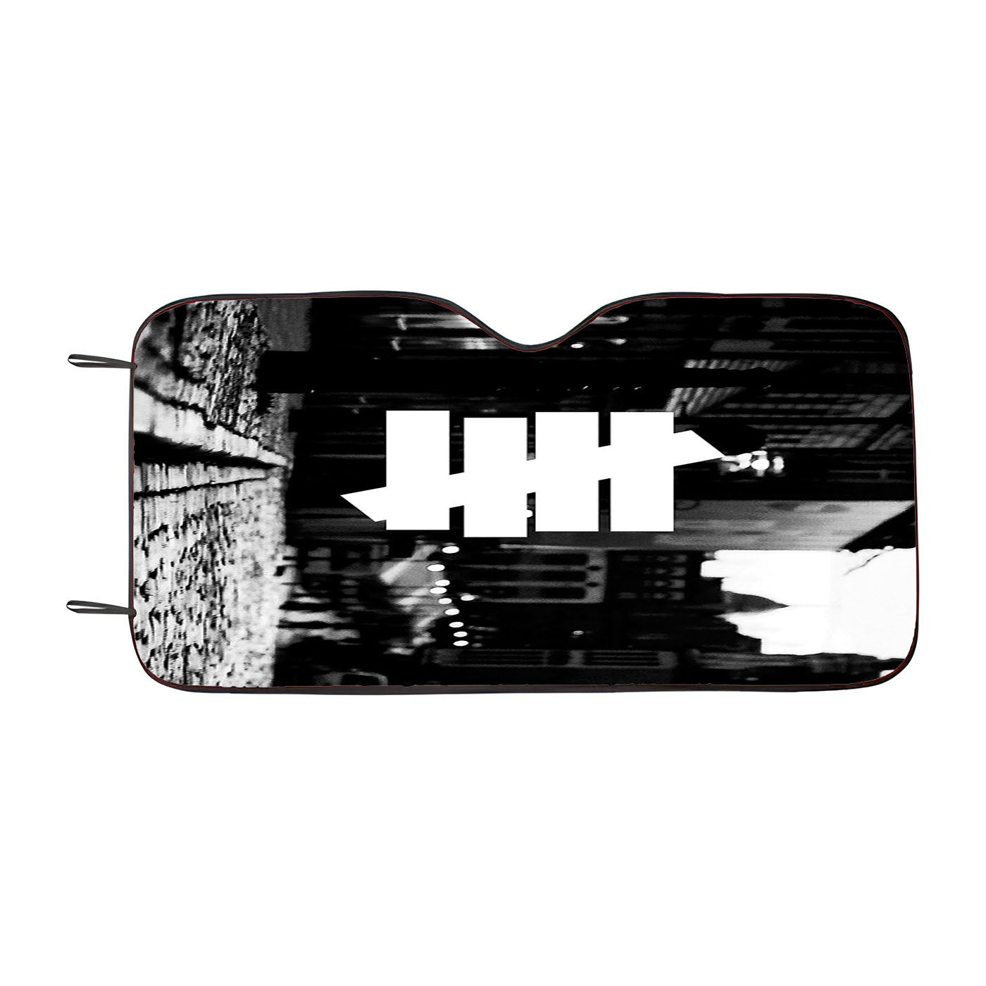 Hypebeast Off White Grayscale Car Windshield Sunshade