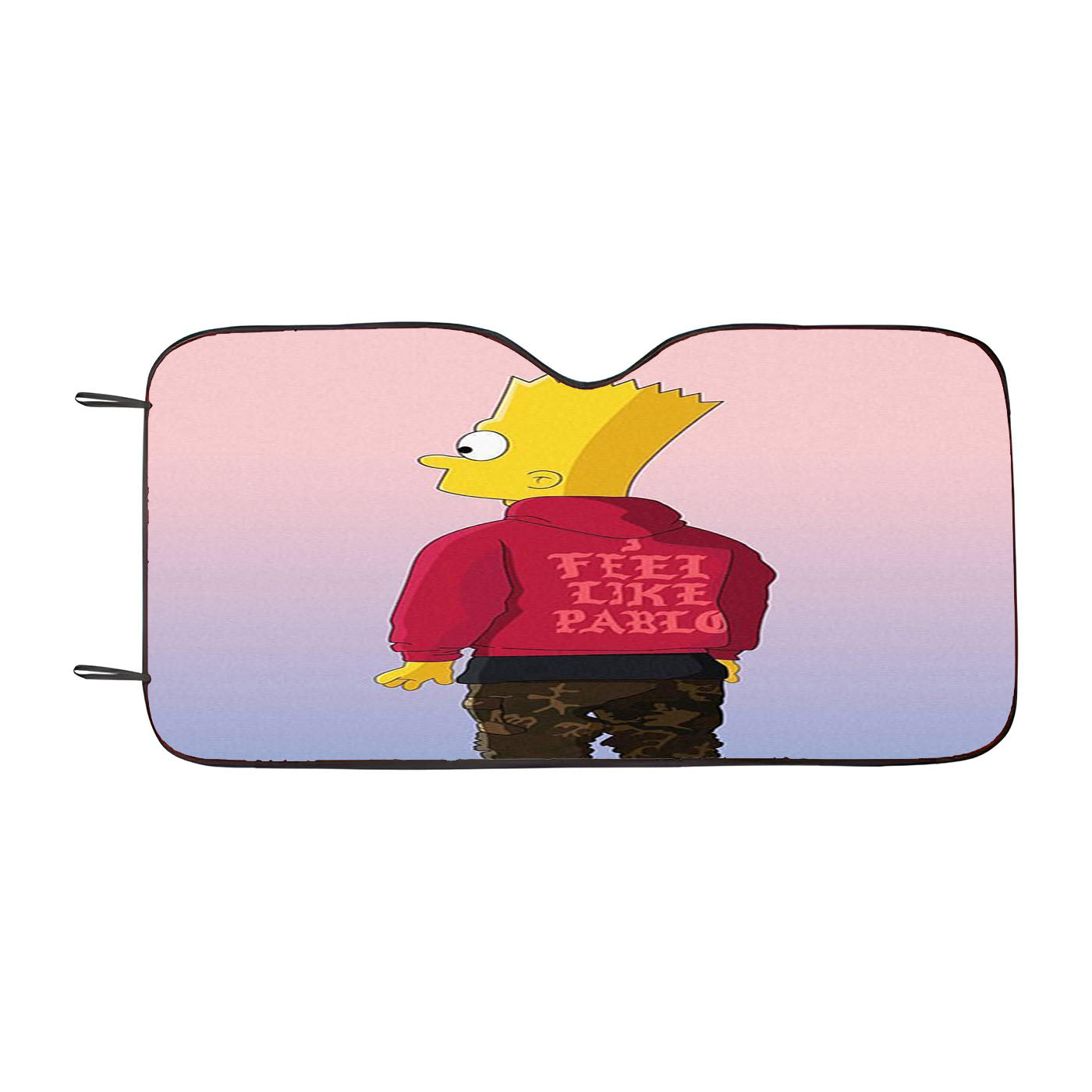 I Feel Like Pablo Bart Simpson Car Windshield Sunshade