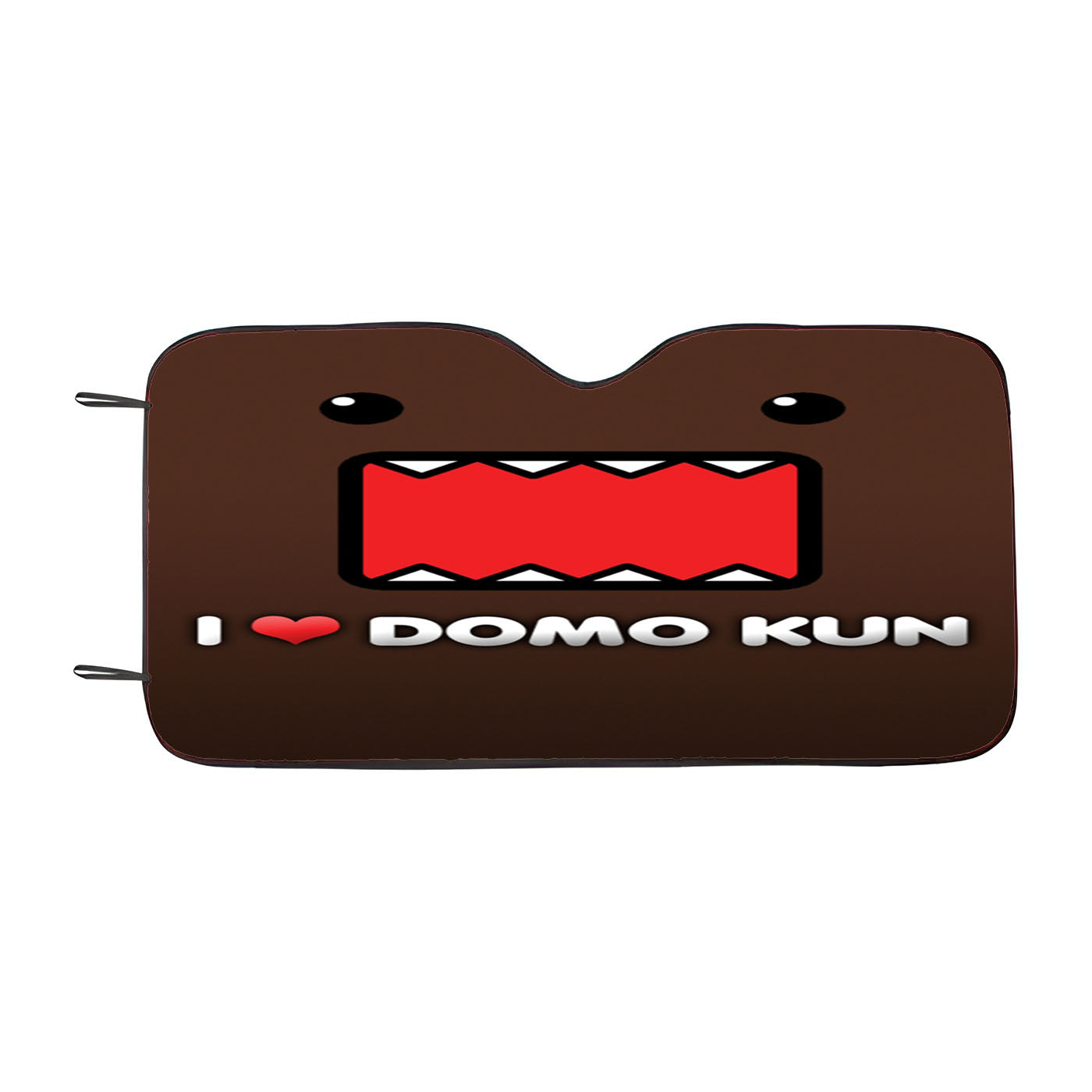 I Love Domo Kun Car Windshield Sunshade