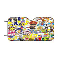 I Love The Simpsons Family Collage Car Windshield Sunshade