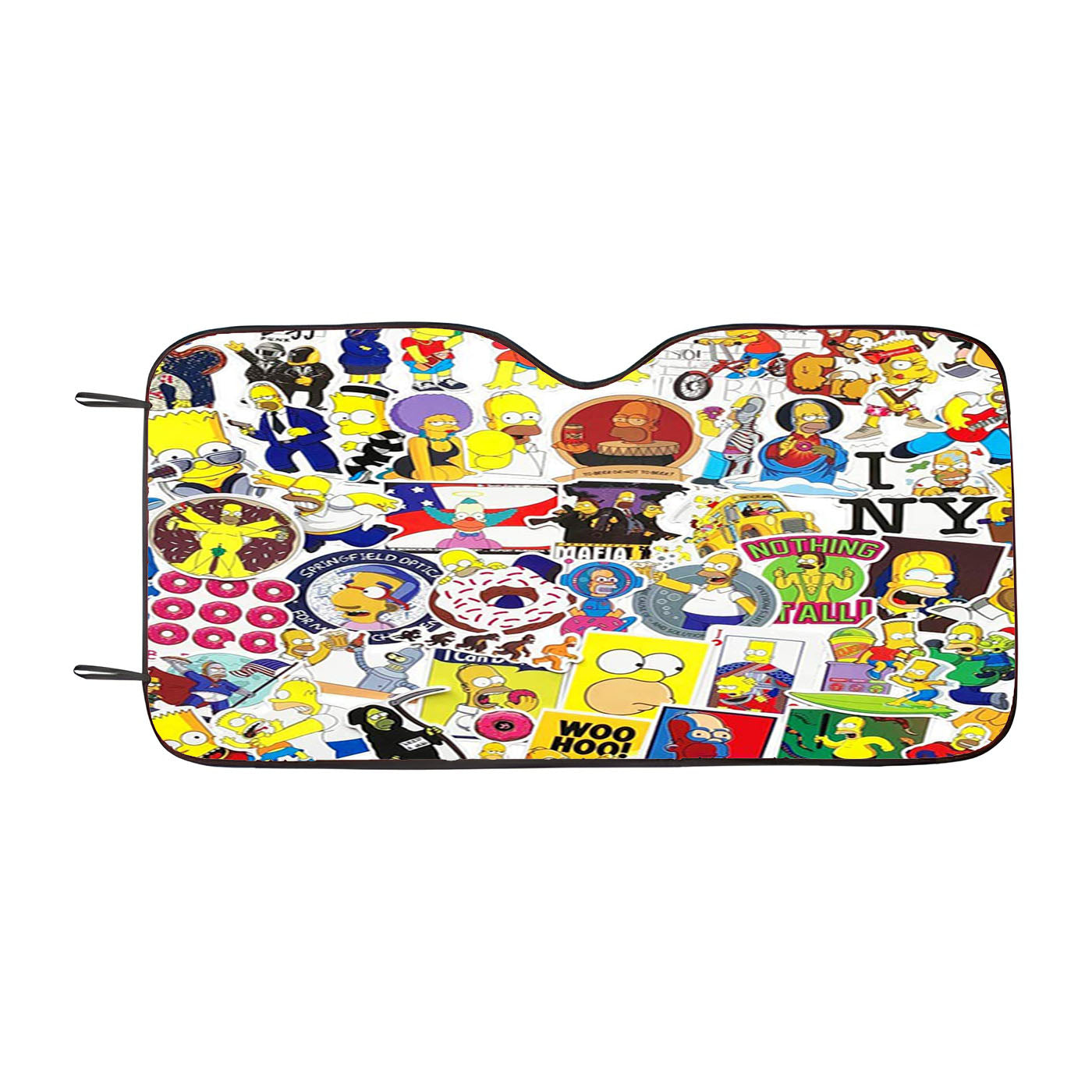 I Love The Simpsons Family Collage Car Windshield Sunshade