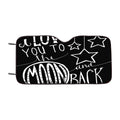 I Love You To The Moon And Back Car Windshield Sunshade