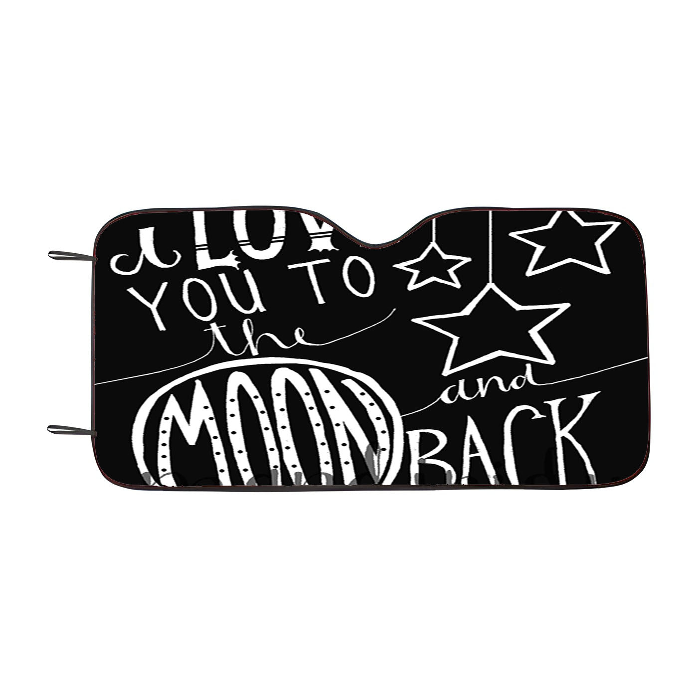 I Love You To The Moon And Back Car Windshield Sunshade
