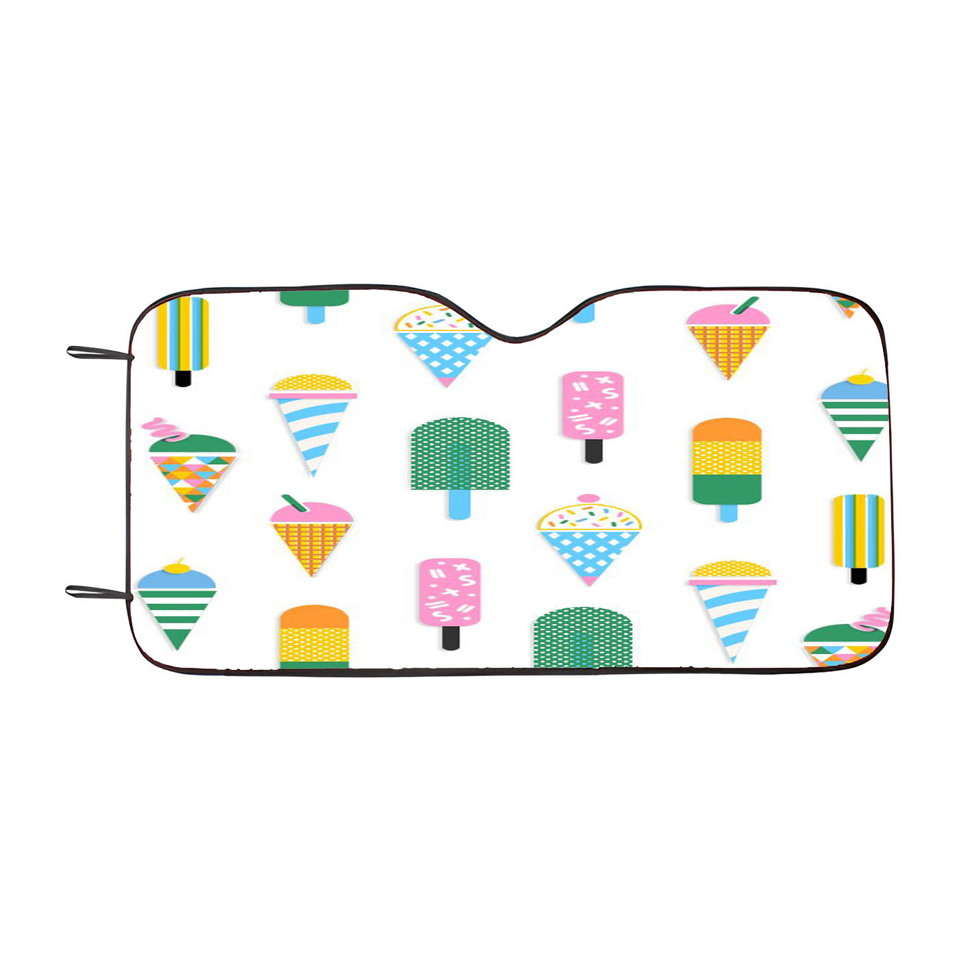 Ice Cream Pattern Car Windshield Sunshade