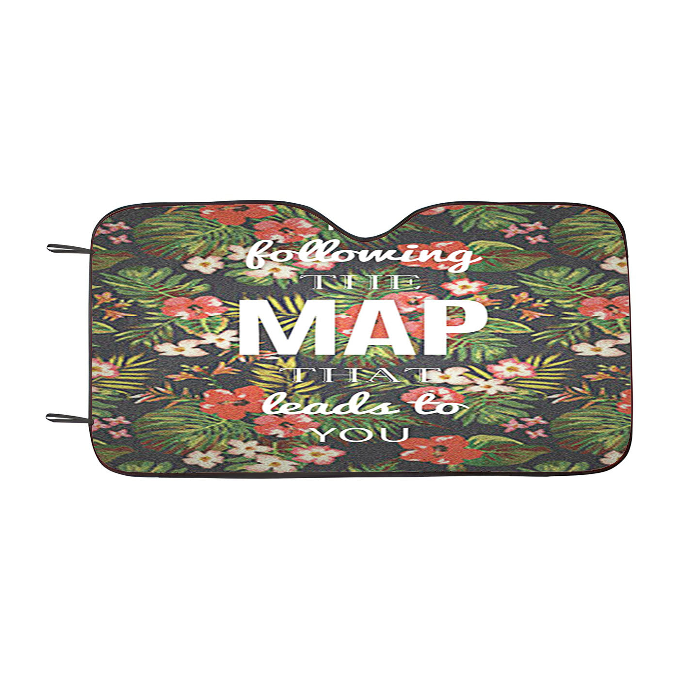 Im Following The Map That Leads To You Maroon Five Car Windshield Sunshade