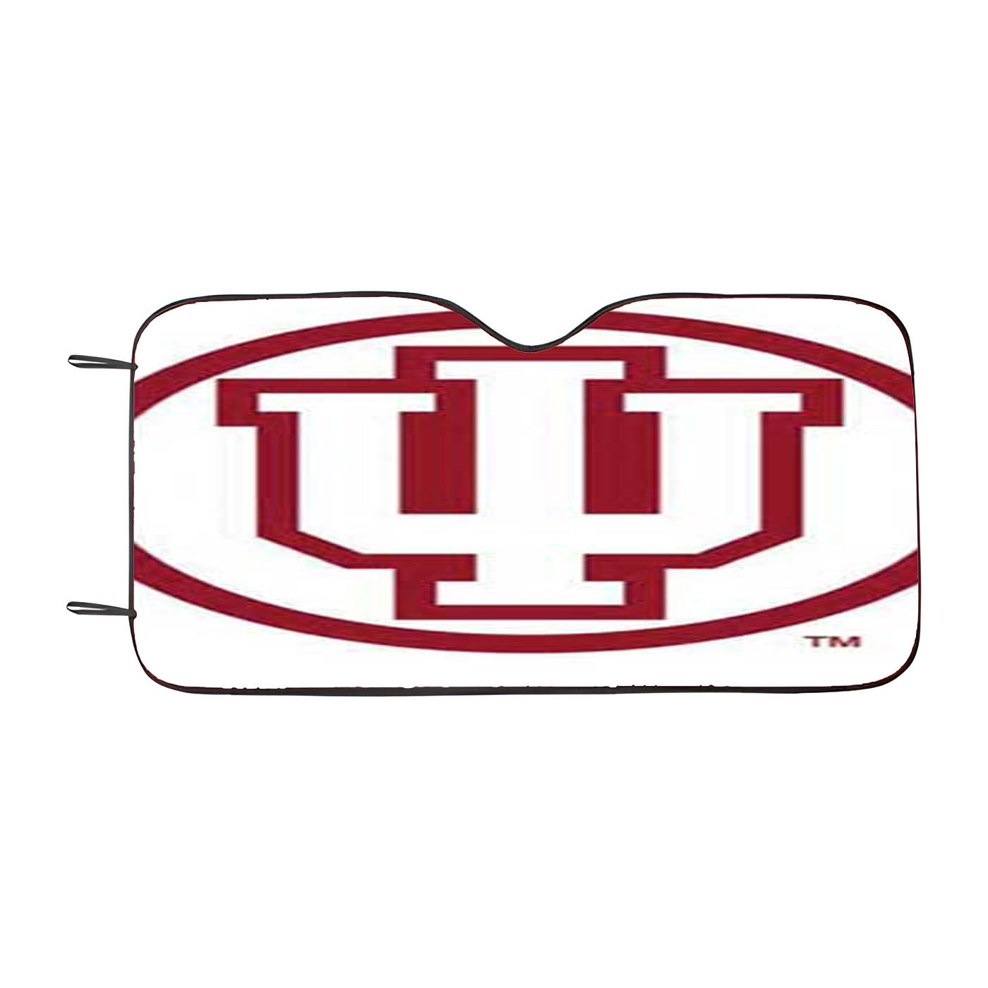 Indiana Hoosiers Logo On Wht Car Windshield Sunshade