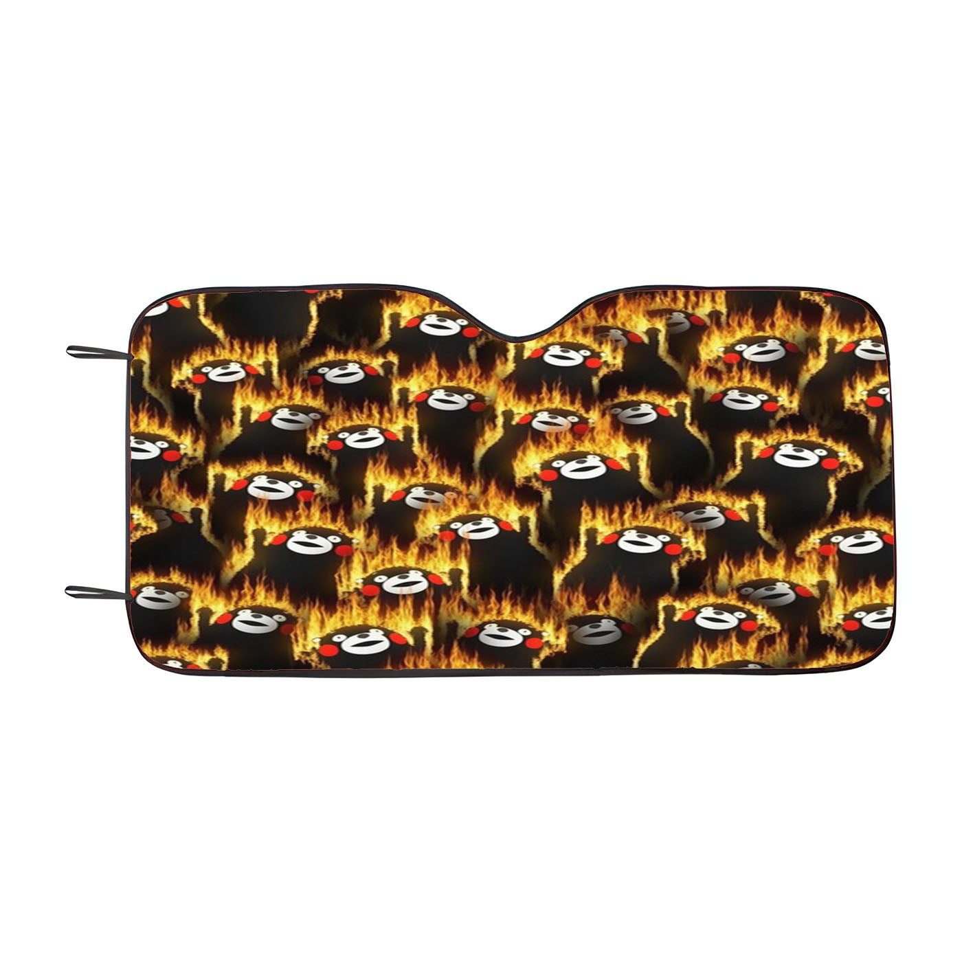 Infernal Bears Fire Party Pattern Car Windshield Sunshade