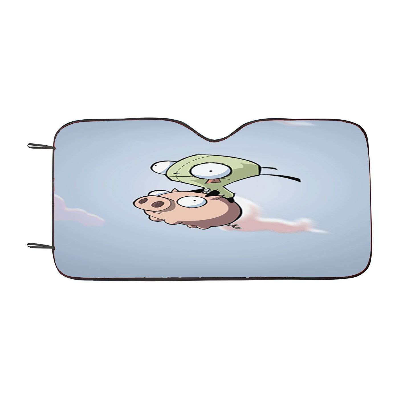 Invader Zoom And Pig Doom Song Car Windshield Sunshade