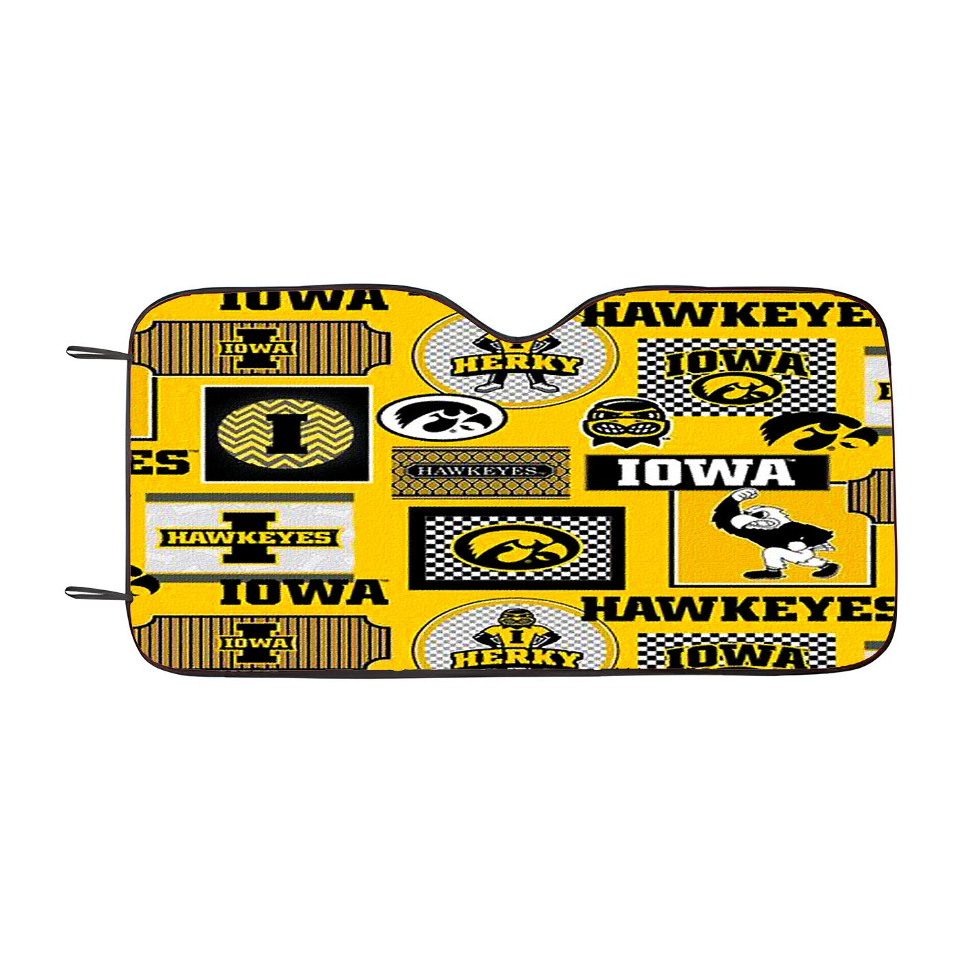 Iowa Hawkeye Pattern Mascot Car Windshield Sunshade