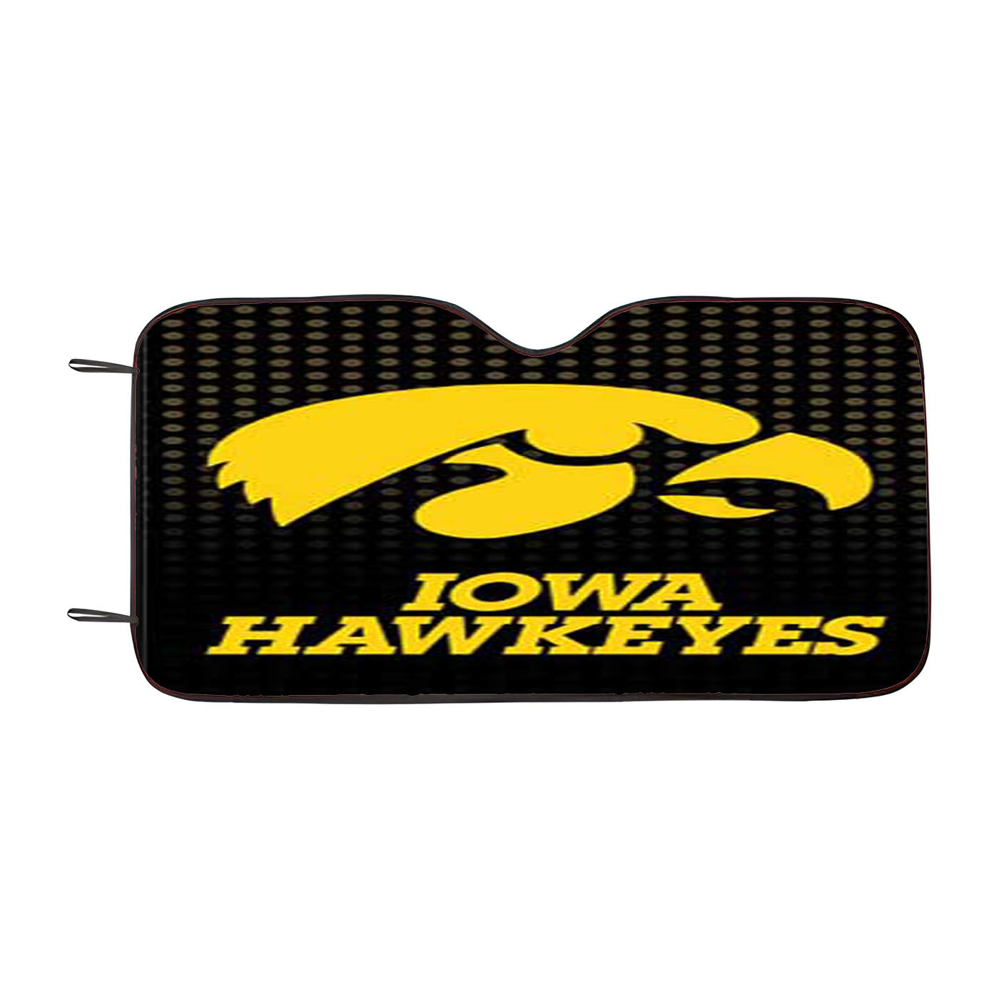 Iowa Hawkeyes Logo Dots Car Windshield Sunshade