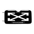 Iphone Off White Car Windshield Sunshade