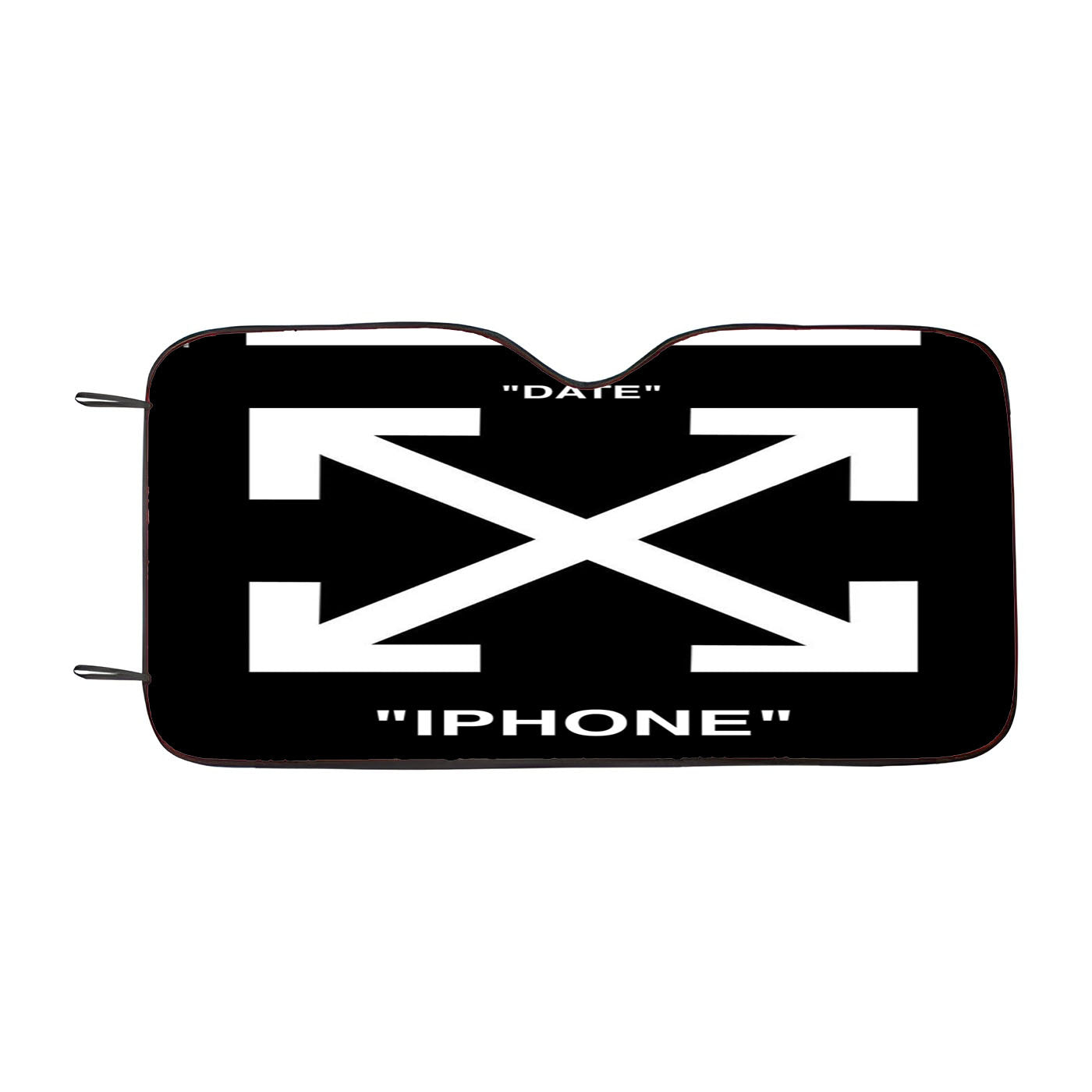 Iphone Off White Car Windshield Sunshade