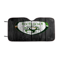 Ireland National Team Logo Dark Wood Wallpaper Car Windshield Sunshade