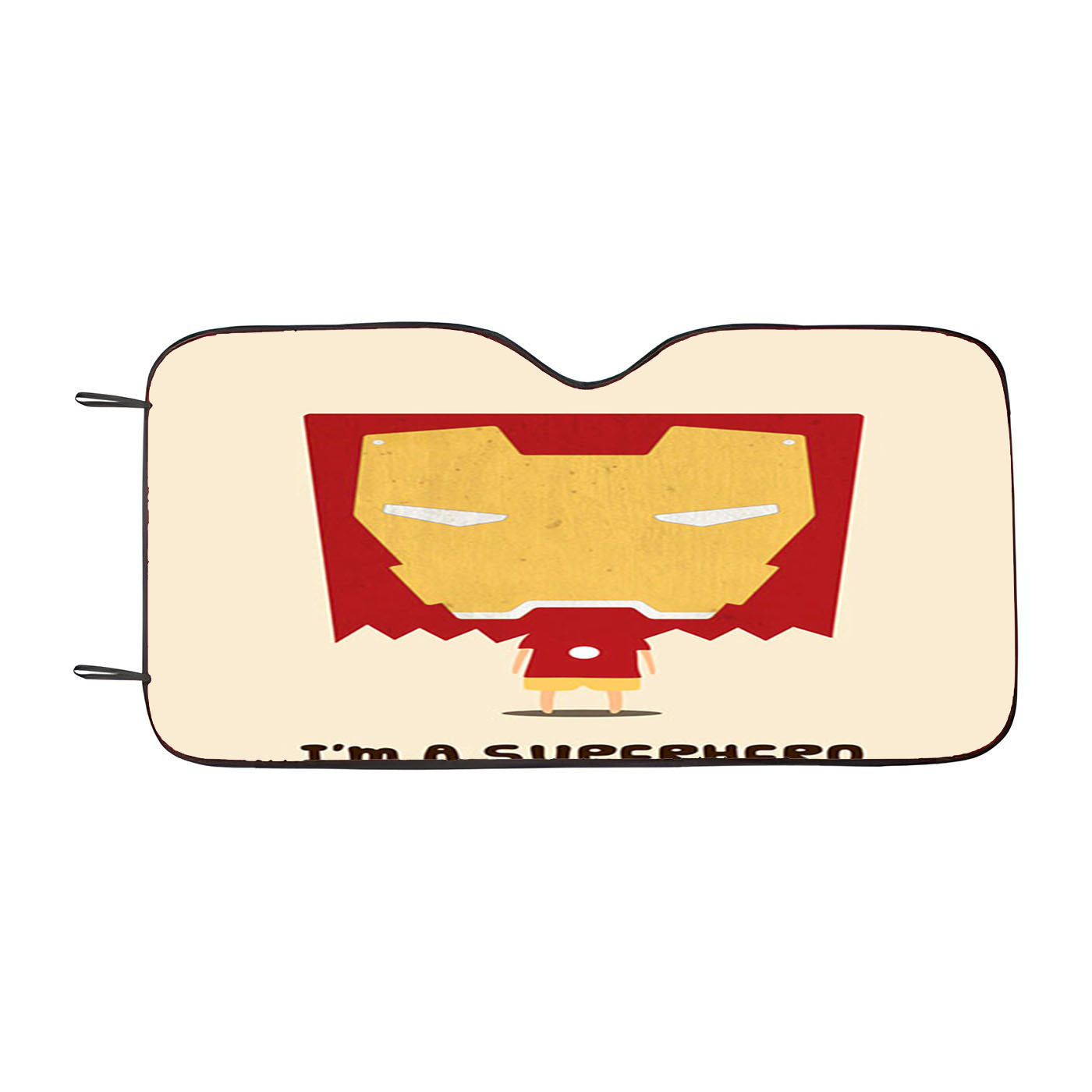 Iron Man Kid Vector Car Windshield Sunshade