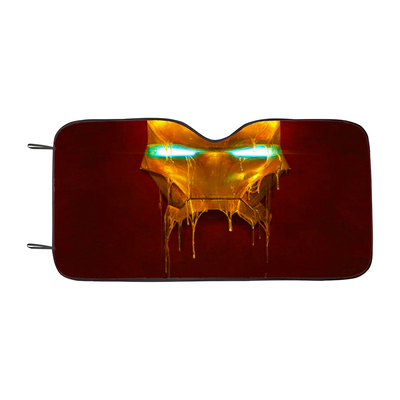 Iron Man Mask Melt Car Windshield Sunshade