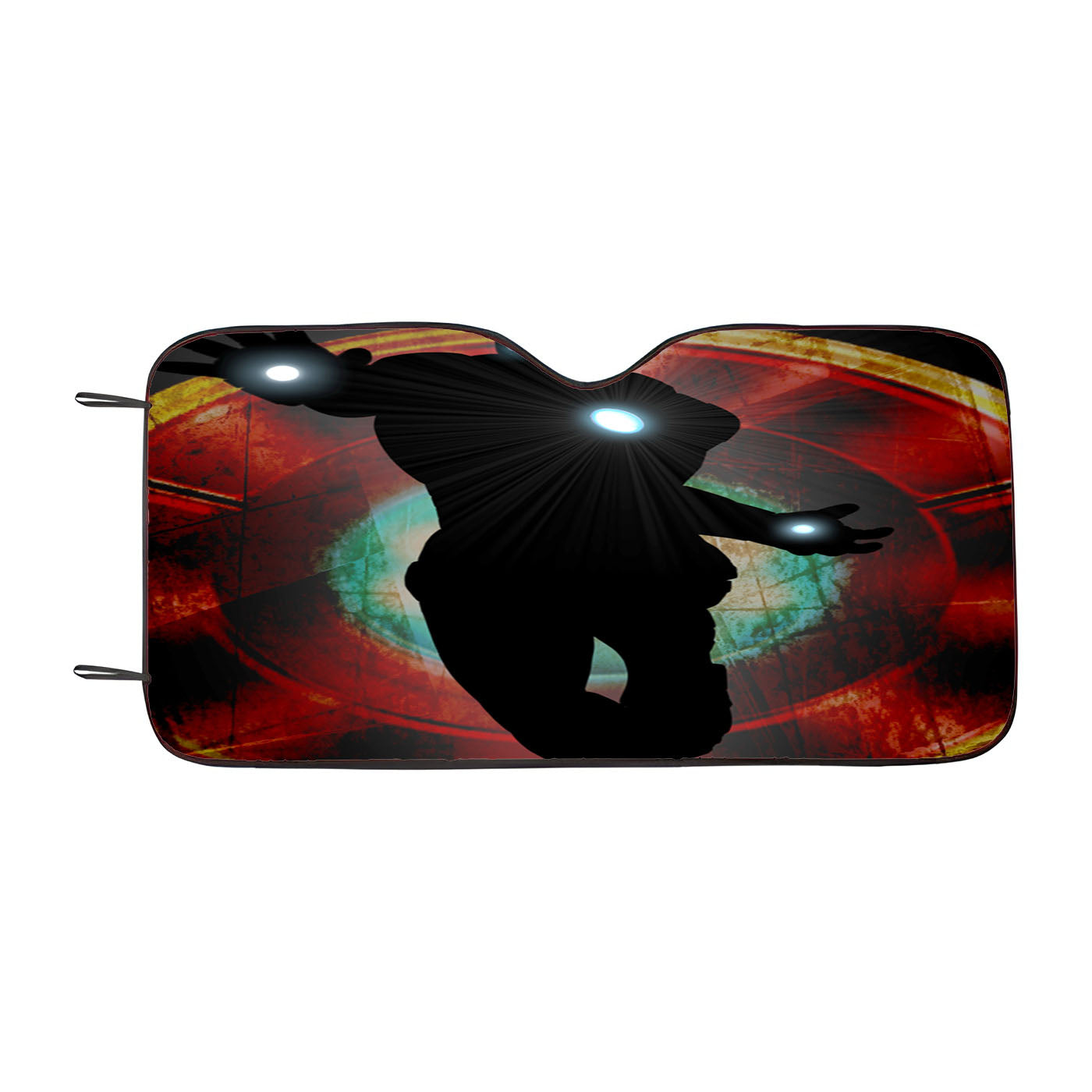 Iron Man Silhouette Chest Machine Car Windshield Sunshade