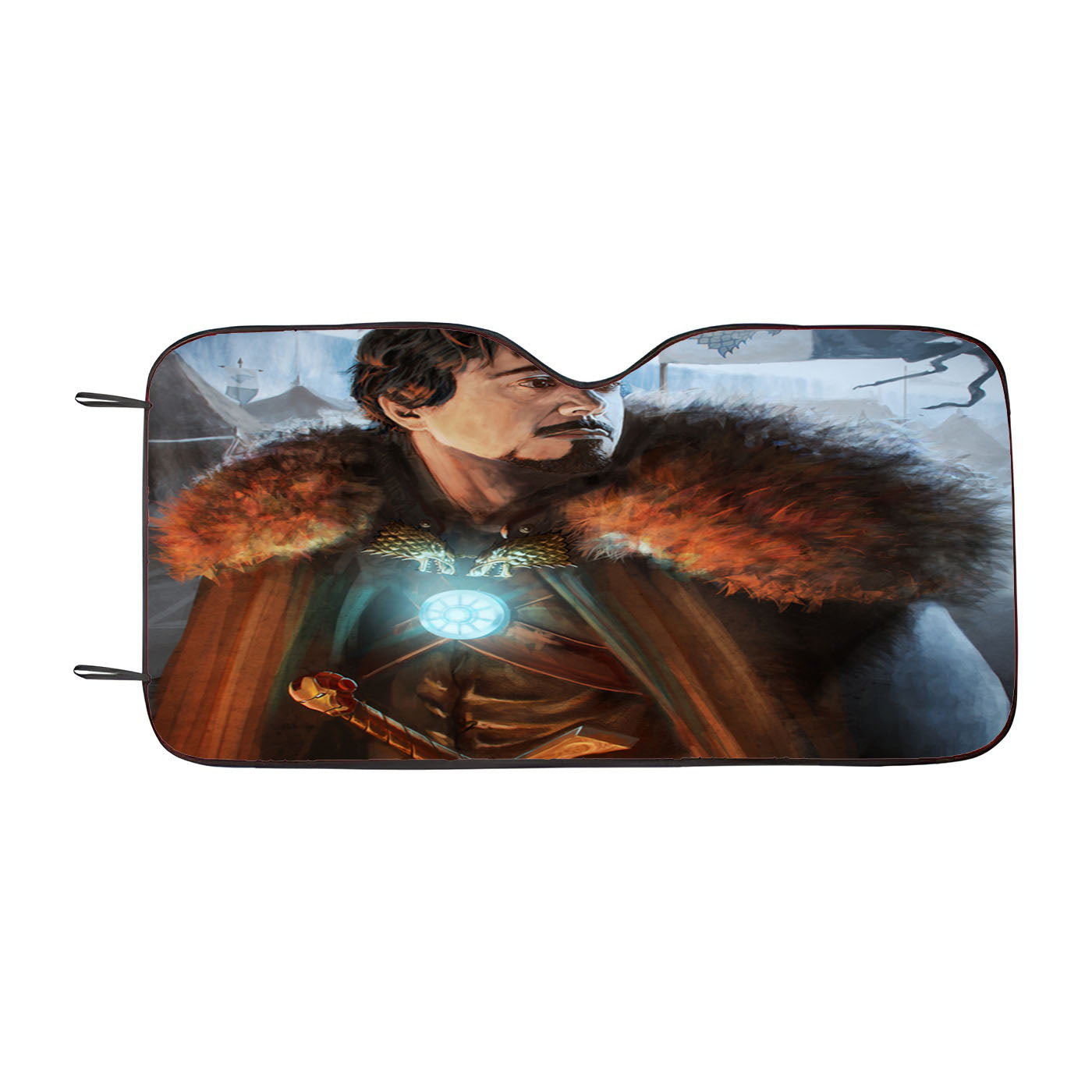 Iron Man Stark House Car Windshield Sunshade