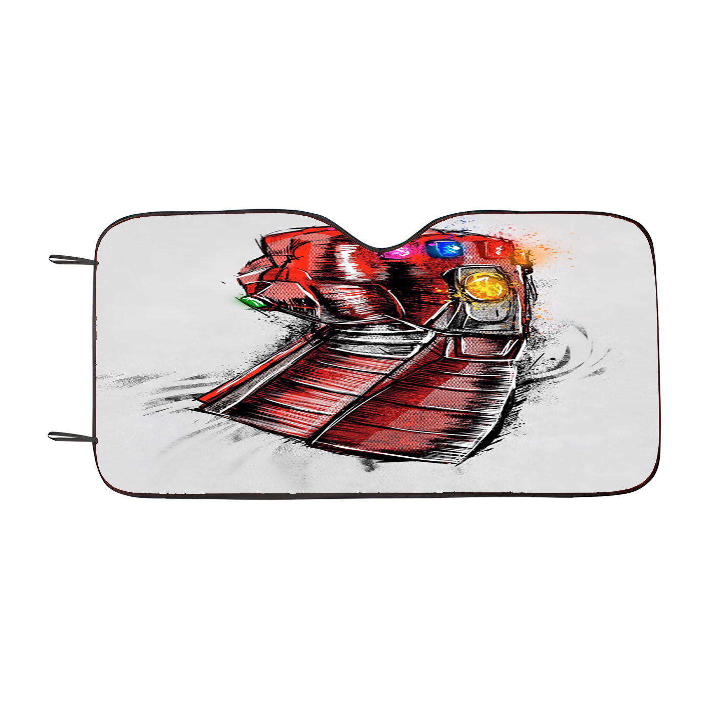 Iron Man Thanos I Love You 3000 Gauntlet Car Windshield Sunshade