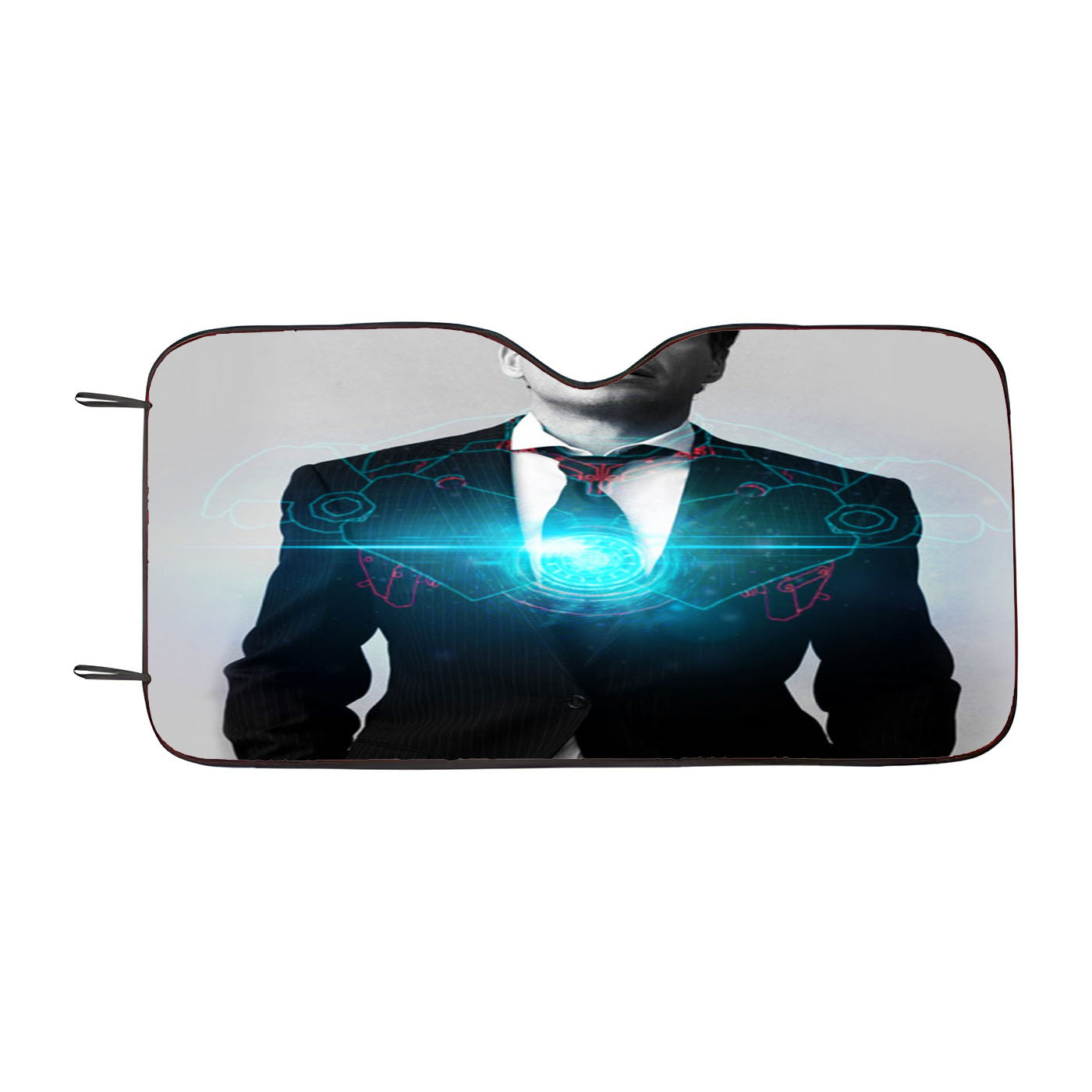 Iron Man Tony Stark Black Suit Car Windshield Sunshade