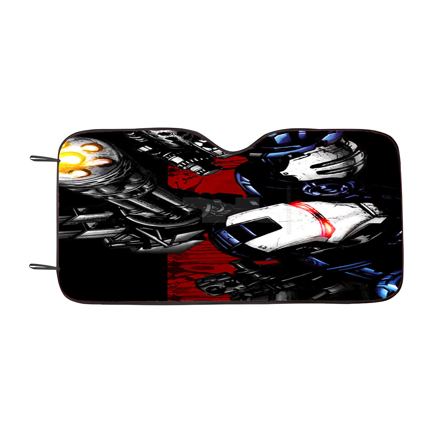 Iron Man War Machine Black Car Windshield Sunshade
