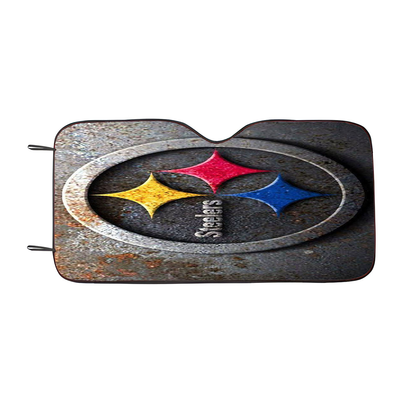 Iron Vintage Symbol Logo Pittsburgh Steelers Car Windshield Sunshade