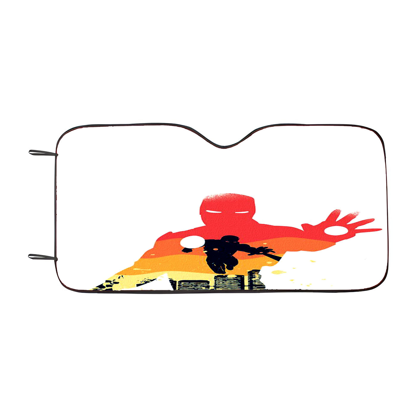 Ironman Silhouette Color Car Windshield Sunshade